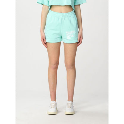 Green Cotton Women Short