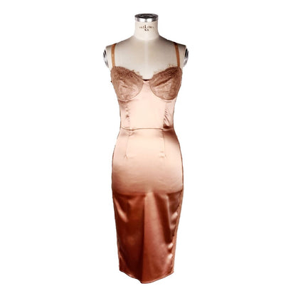 Pink Acetate Women Dress