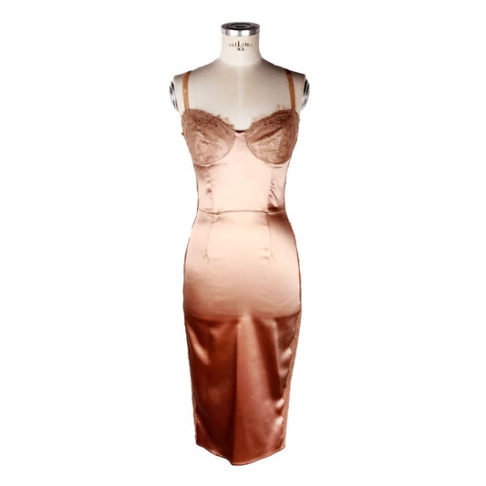 Pink Acetate Women Dress