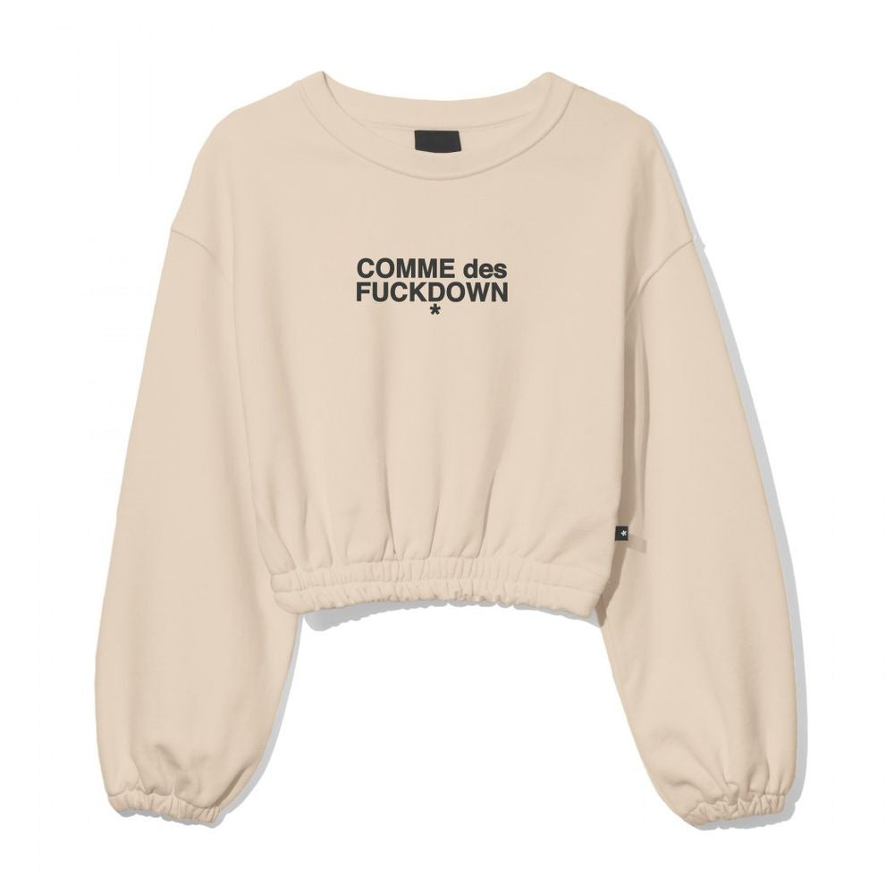 Beige Cotton Women Sweater