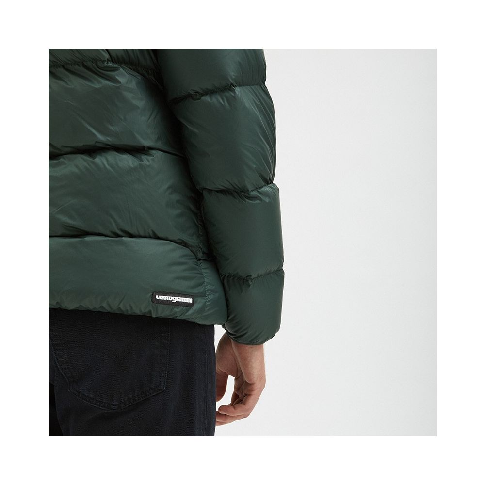 Green Nylon Men Jacket