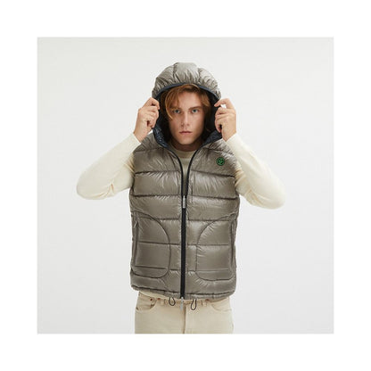 Gray Nylon Men's Reversible Vest