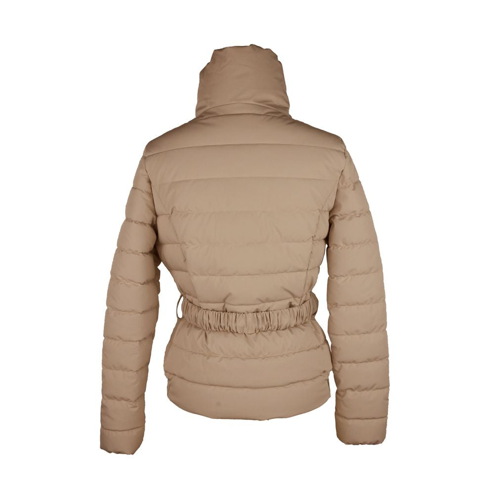 Brown Nylon Women Jacket