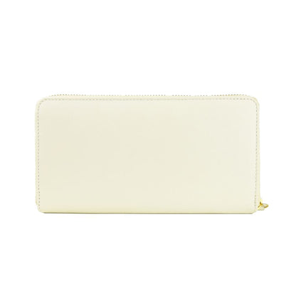 Elegant White Calfskin Leather Wallet