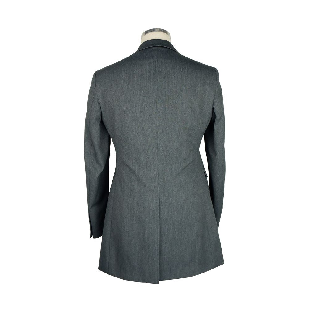 Gray Wool Men Jacket