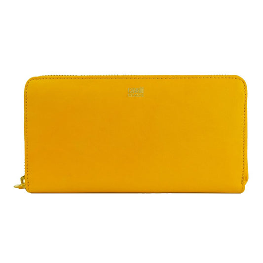 Yellow Calfskin Women Wallet