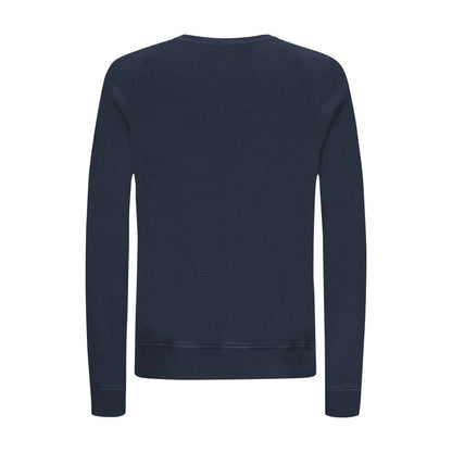 Blue Cotton Men Sweater