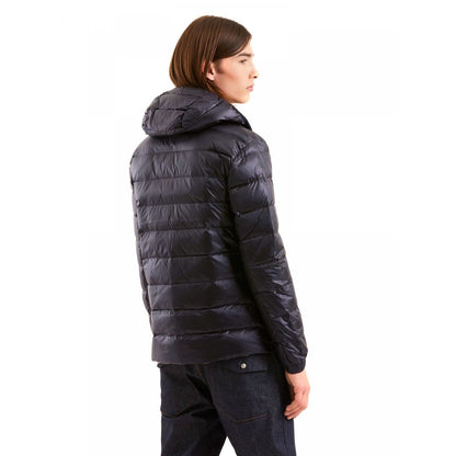 Blue Polyamide Men Jacket