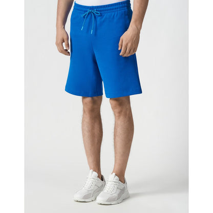 Blue Cotton Men Short