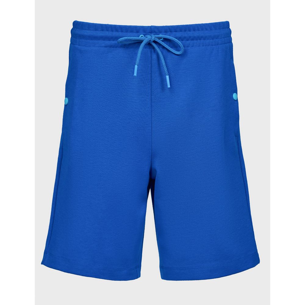 Blue Cotton Men Short