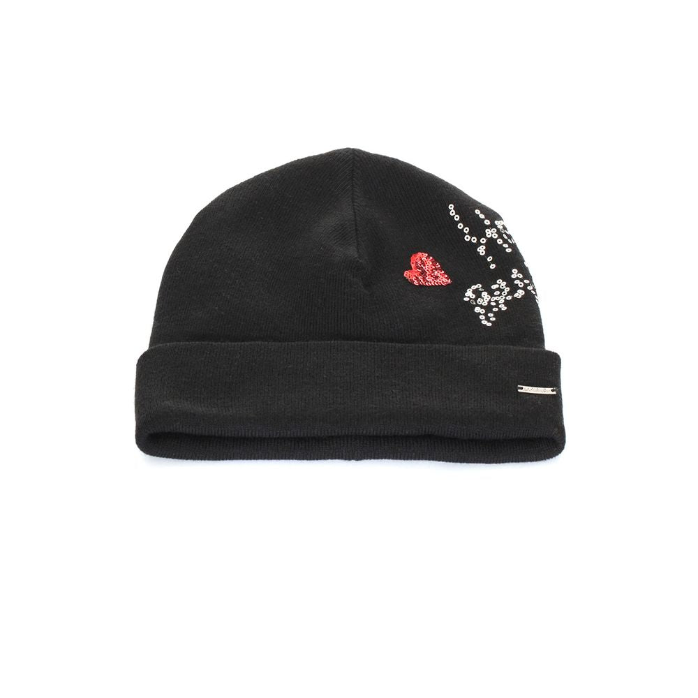 Black Acrylic Women Hat