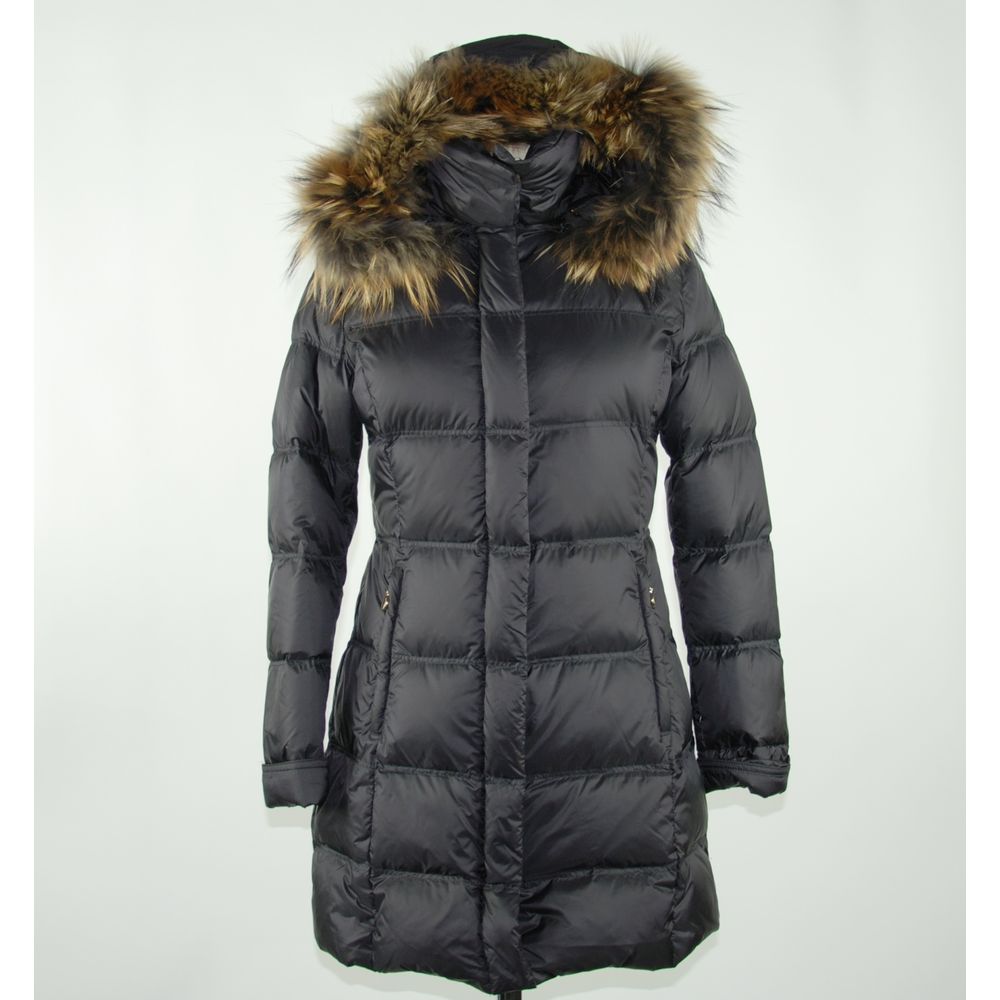 Chic Black Duck Down Winter Coat