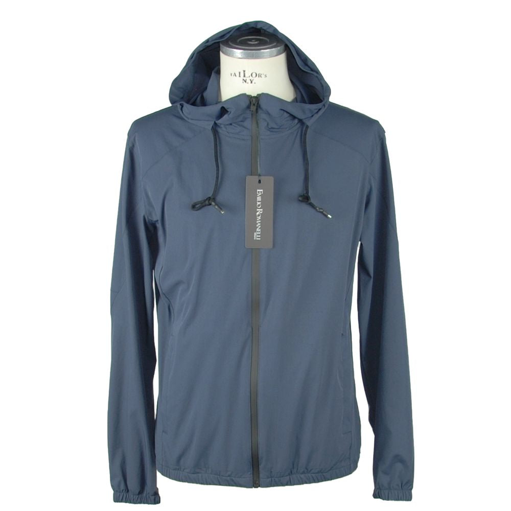 Blue Synthetic Men's Jacket