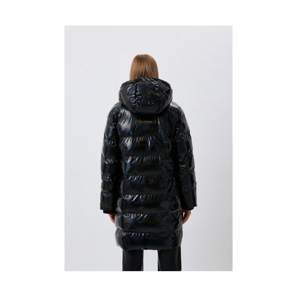 Elegant Painted Effect Long Down Jacket