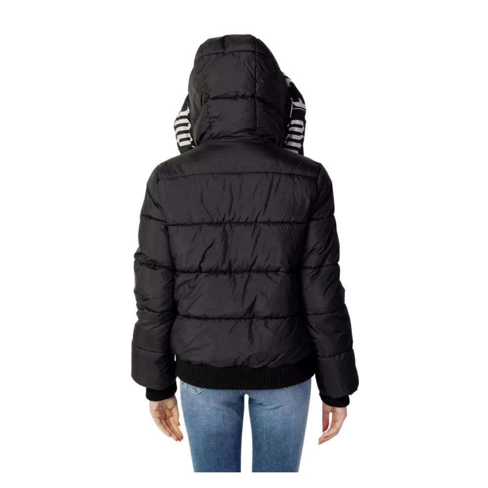 Chic Hooded Down Jacket with Signature Logo