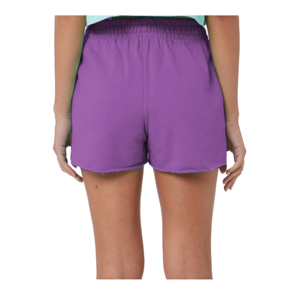 Chic Purple Cotton Shorts with Logo Detail