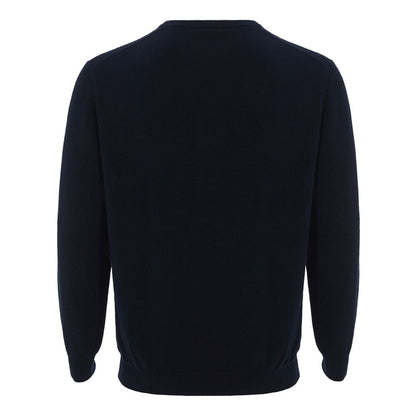 Elegant Cashmere Blue Sweater for Men