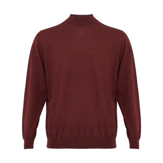 Elegant Cashmere Red Sweater for Men