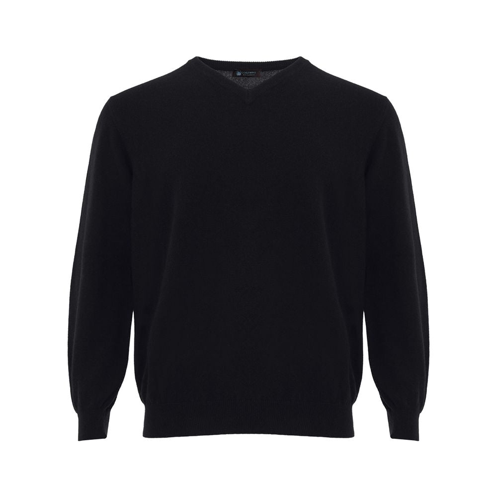 Elegant Black Cashmere Sweater for Men