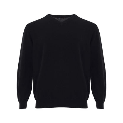 Elegant Black Cashmere Sweater for Men