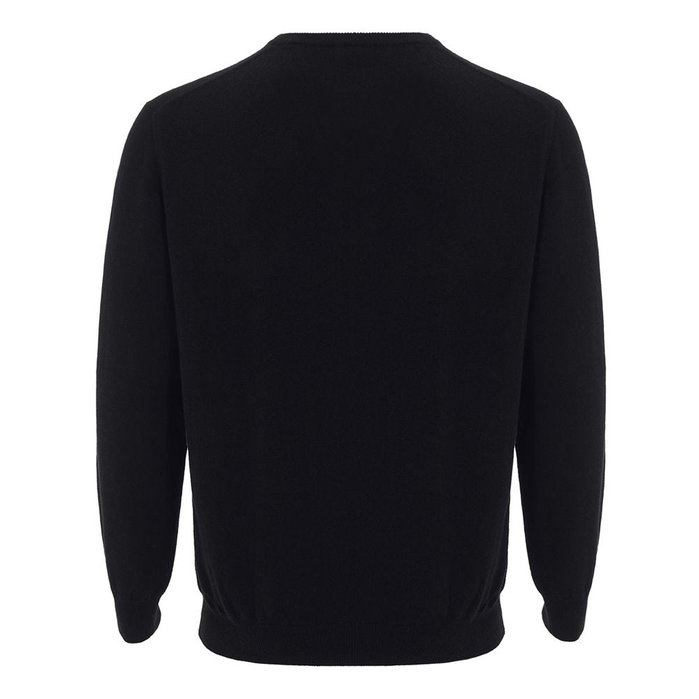 Elegant Black Cashmere Sweater for Men