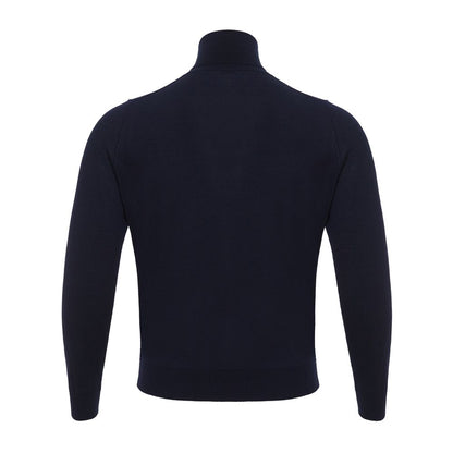 Elegant Cashmere Men's Blue Sweater