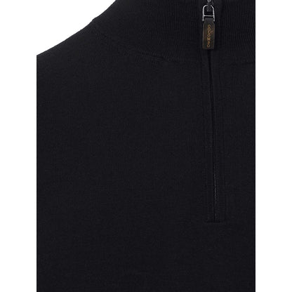 Italian Cashmere Men's Luxe Black Sweater