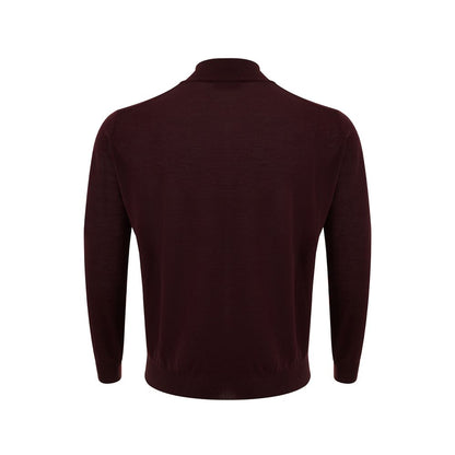 Elegant Red Woolen Luxury Sweater for Men