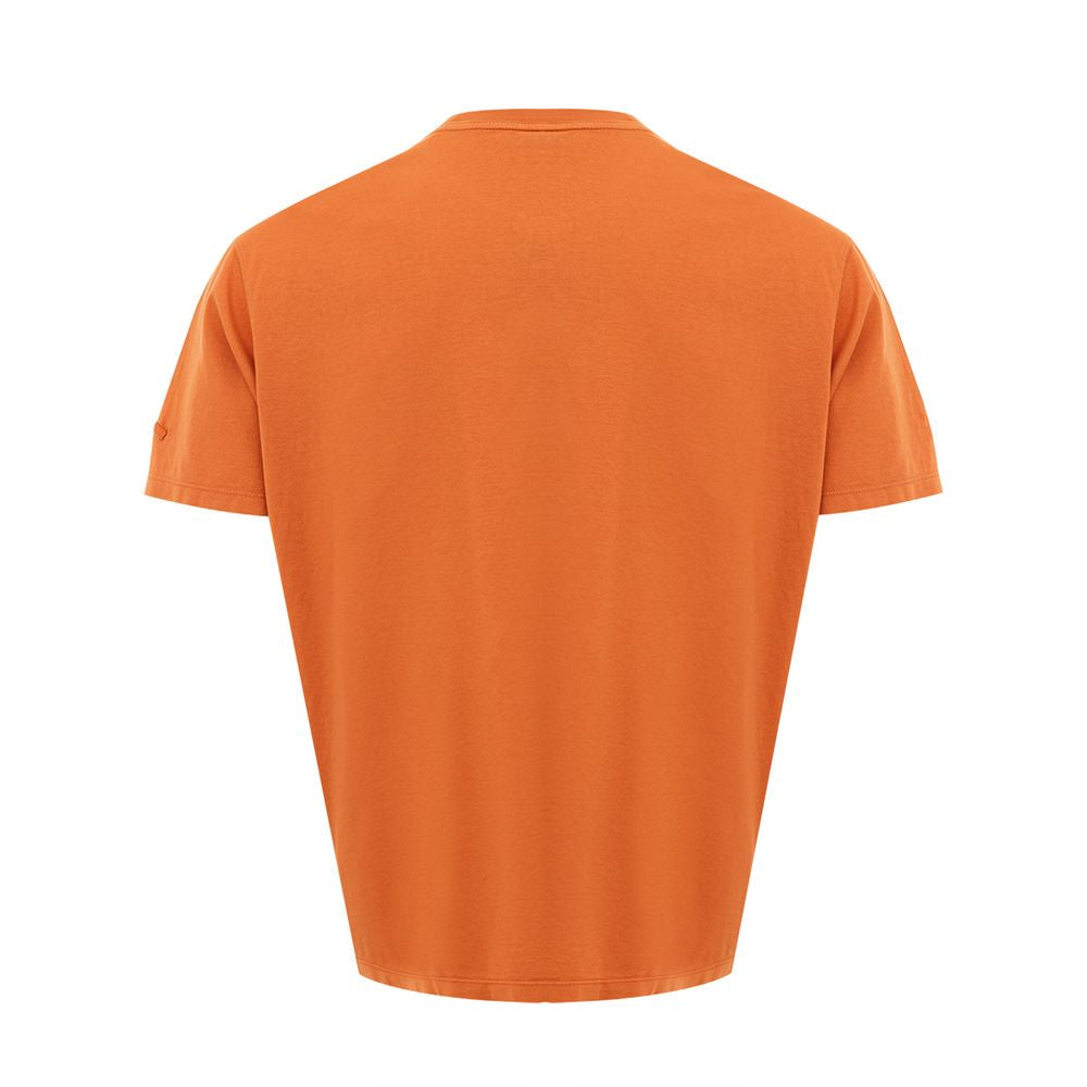 Orange Cotton Signature Tee