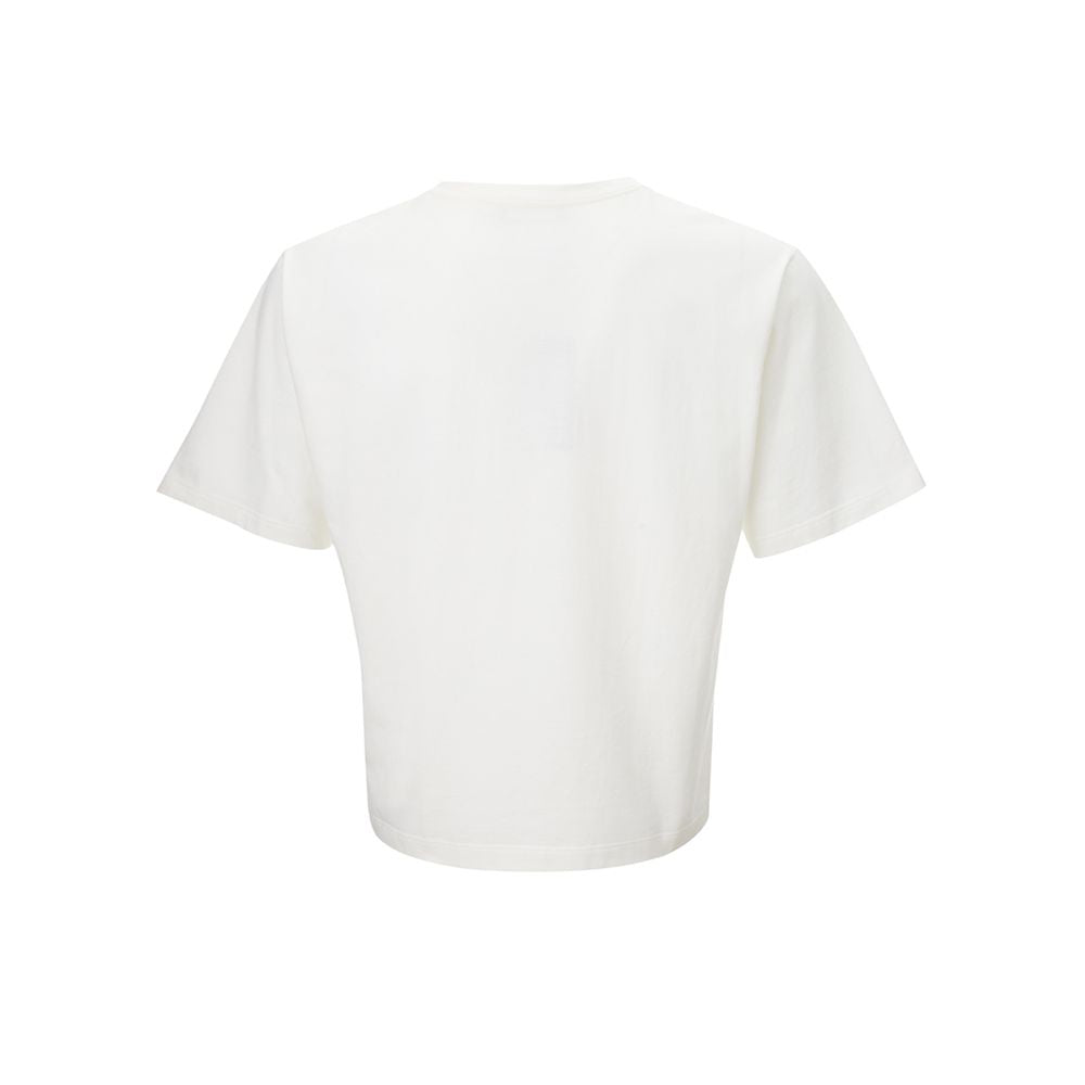 Elegant White Cotton Tee for Men