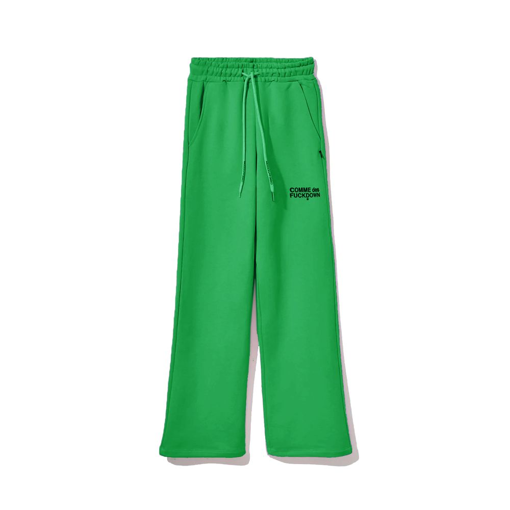 Green Cotton Women Palazzo Pants