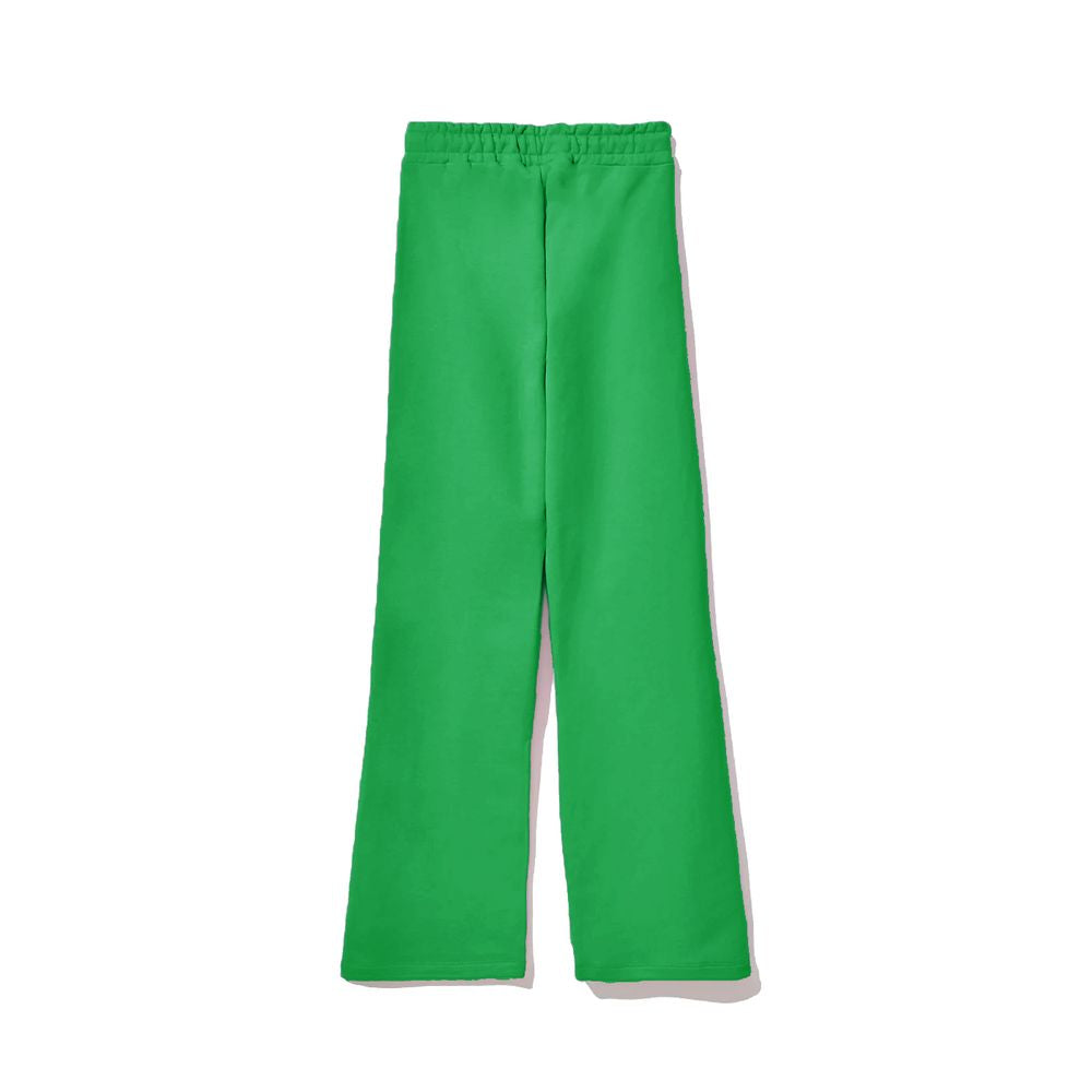 Green Cotton Women Palazzo Pants