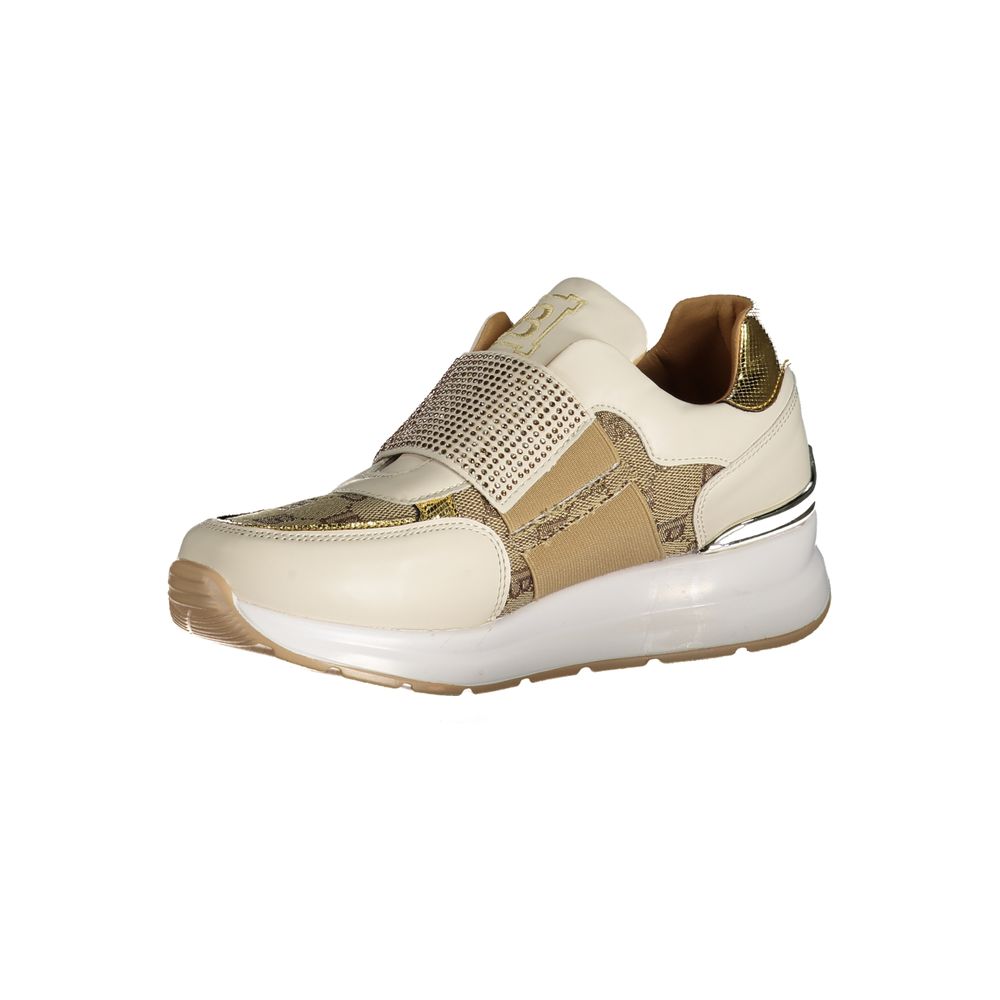 Beige Polyester Sneaker