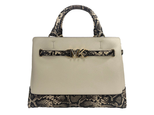 Reed Large Snake Skin Belted Satchel Crossbody Bag