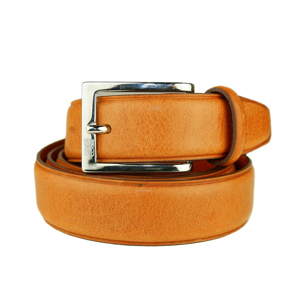 Elegant Calfskin Leather Men's Belt