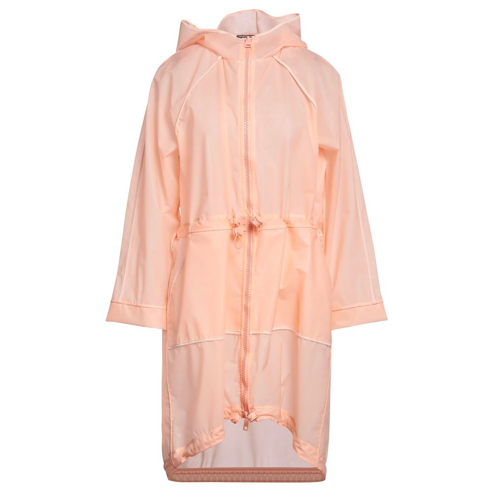 Powder Pink Long Waterproof Jacket