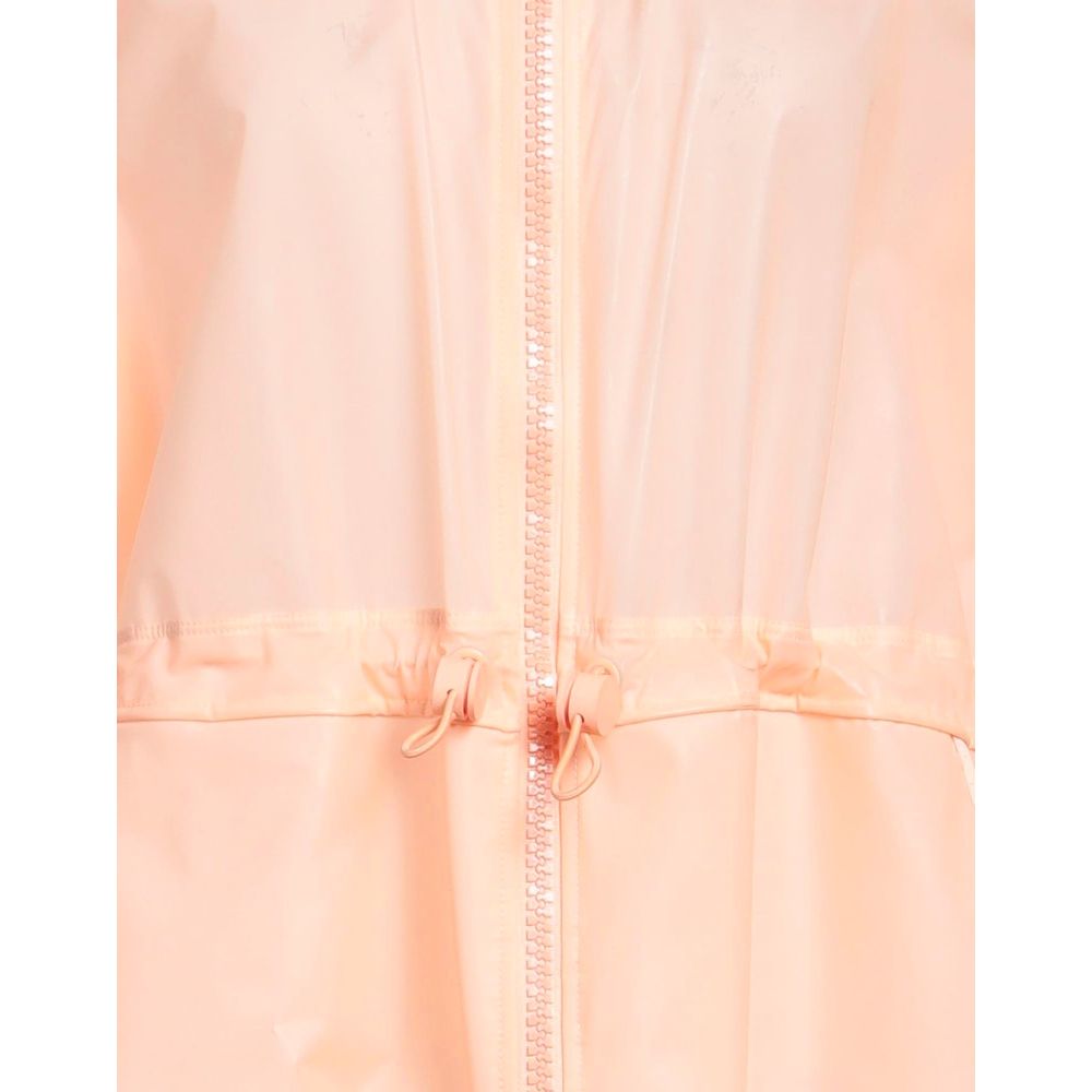 Powder Pink Long Waterproof Jacket