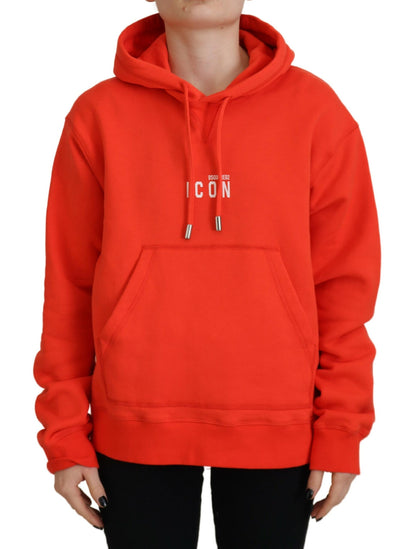 Red Mini Icon Cotton Hoodie Sweatshirt Sweater