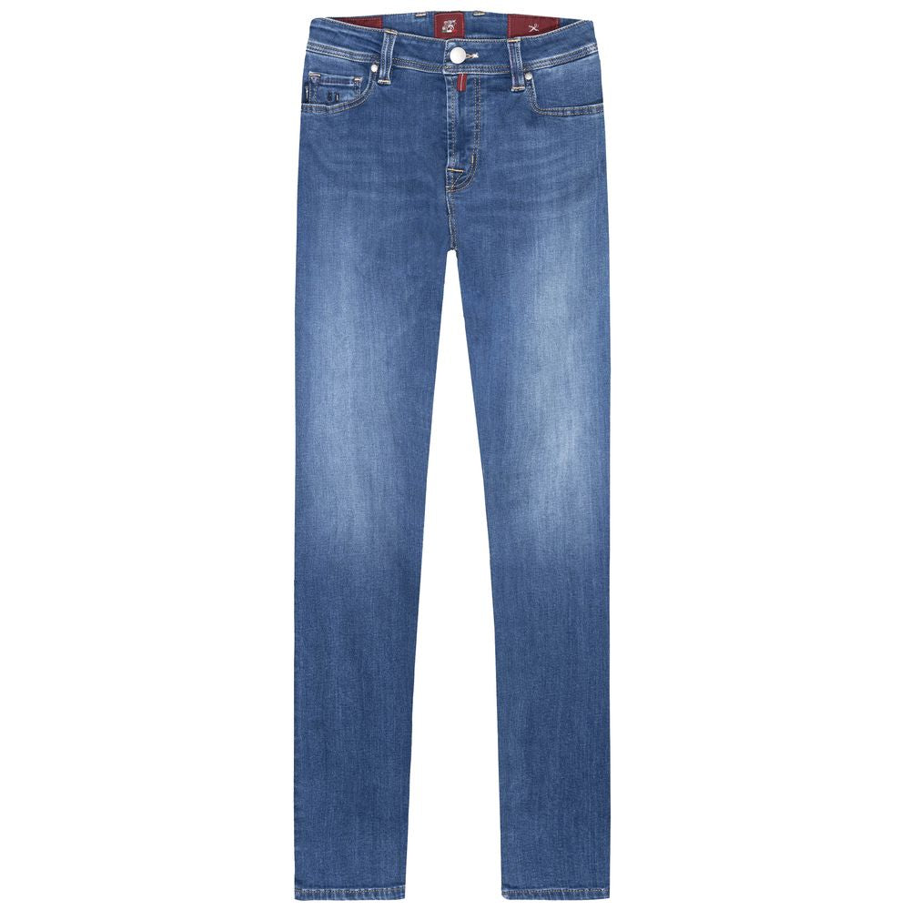 Light Blue Cotton Men Jean