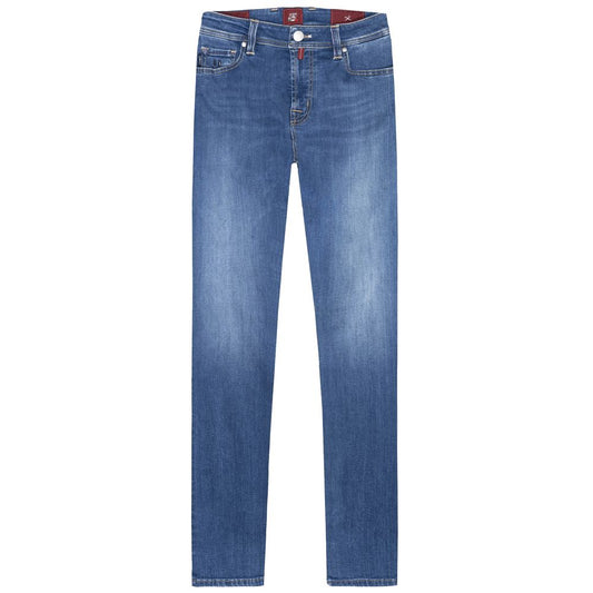 Light Blue Cotton Men Jean