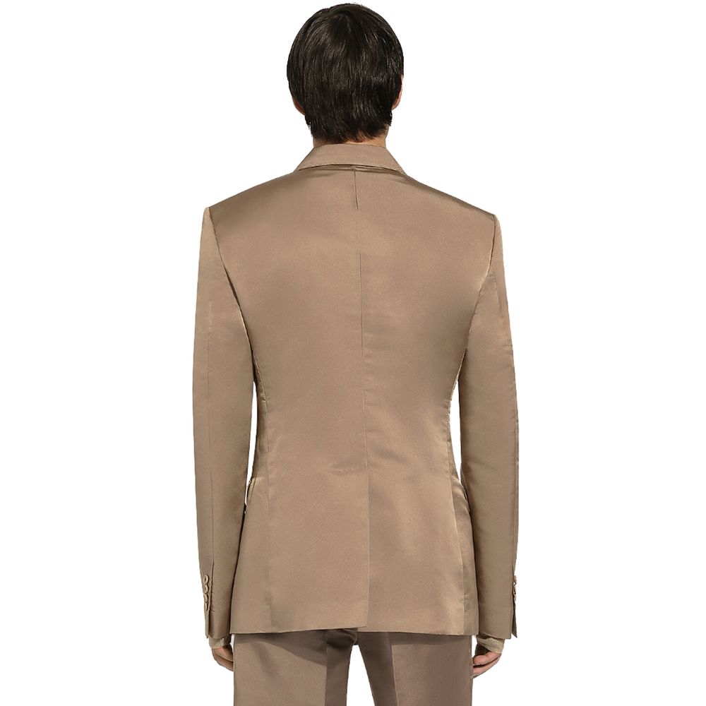 Beige Cotton Blazer