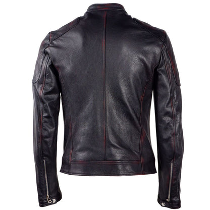 Black Leather Di Capra Jacket