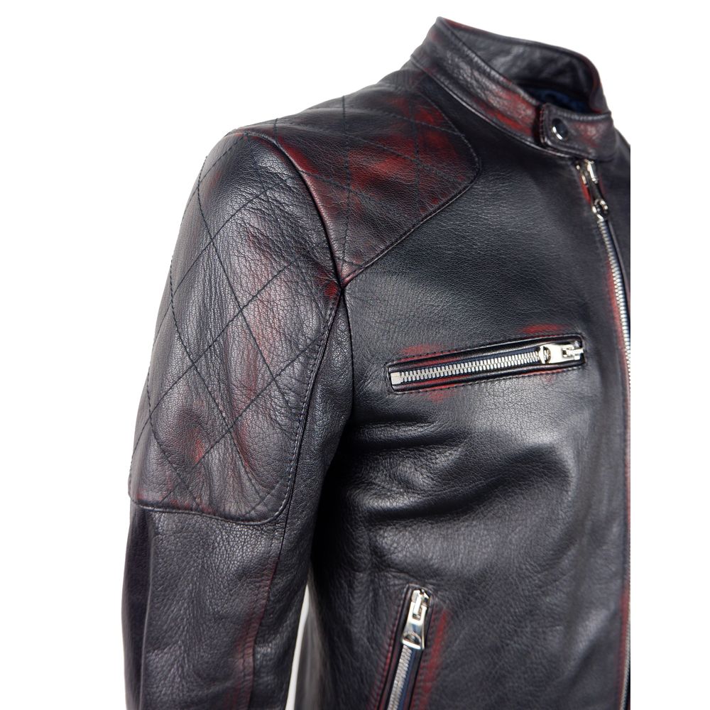 Black Leather Di Capra Jacket