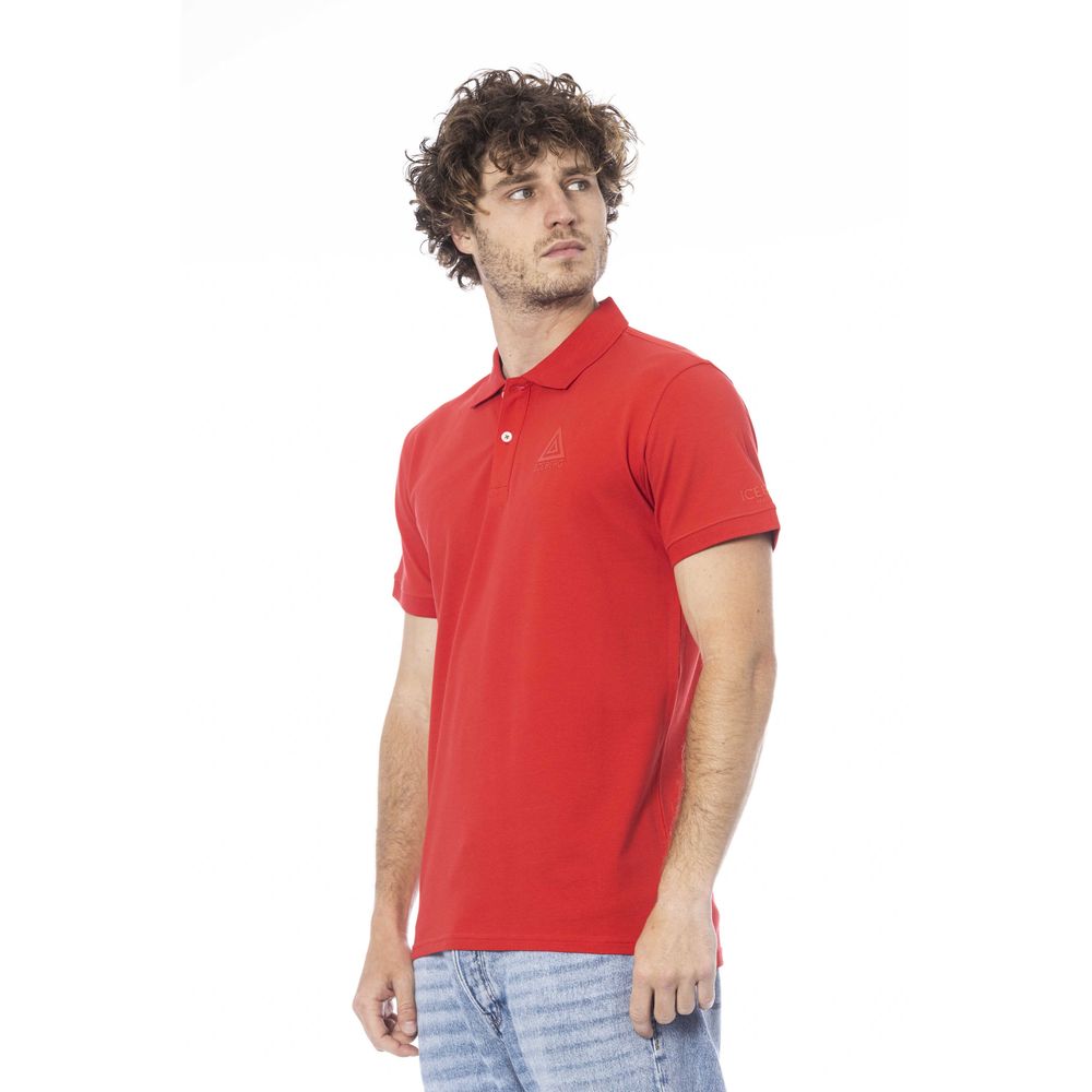 Red Cotton Men Polo