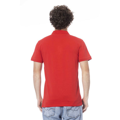 Red Cotton Men Polo