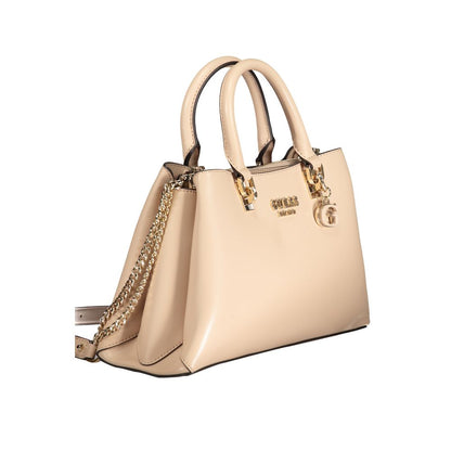 Beige Polyethylene Handbag