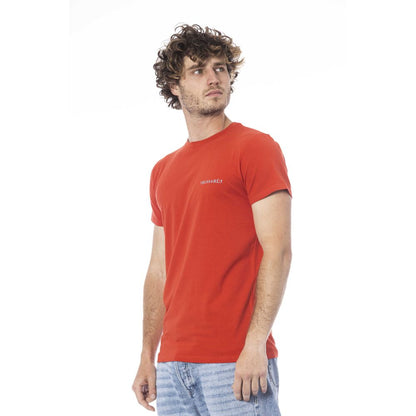 "Red Cotton Men T-Shirt"