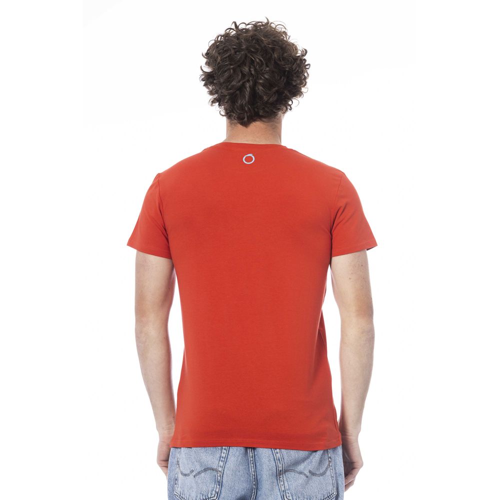 "Red Cotton Men T-Shirt"