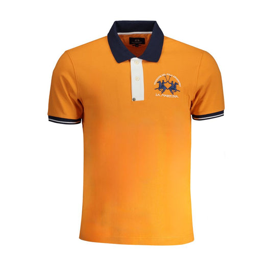 Orange Cotton Polo Shirt