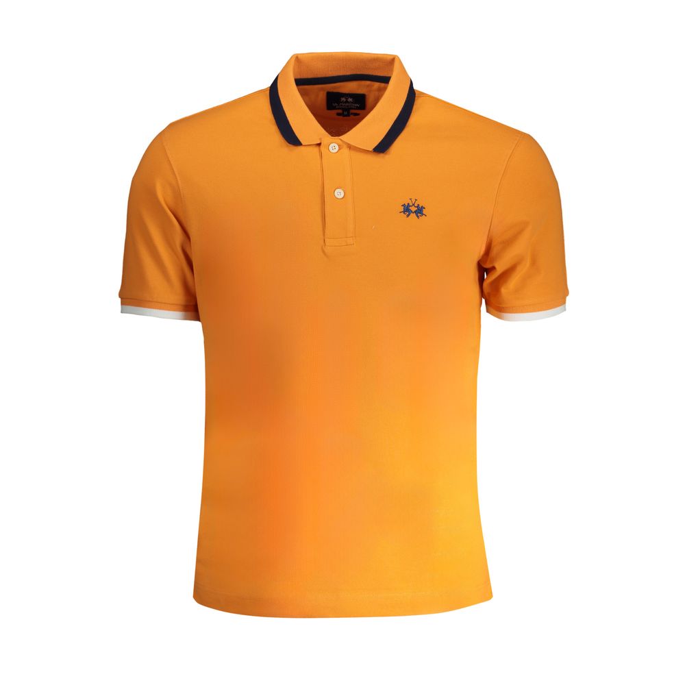 Orange Cotton Polo Shirt